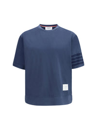 Thom Browne Men 4-Bar Cotton Jersey T-Shirt