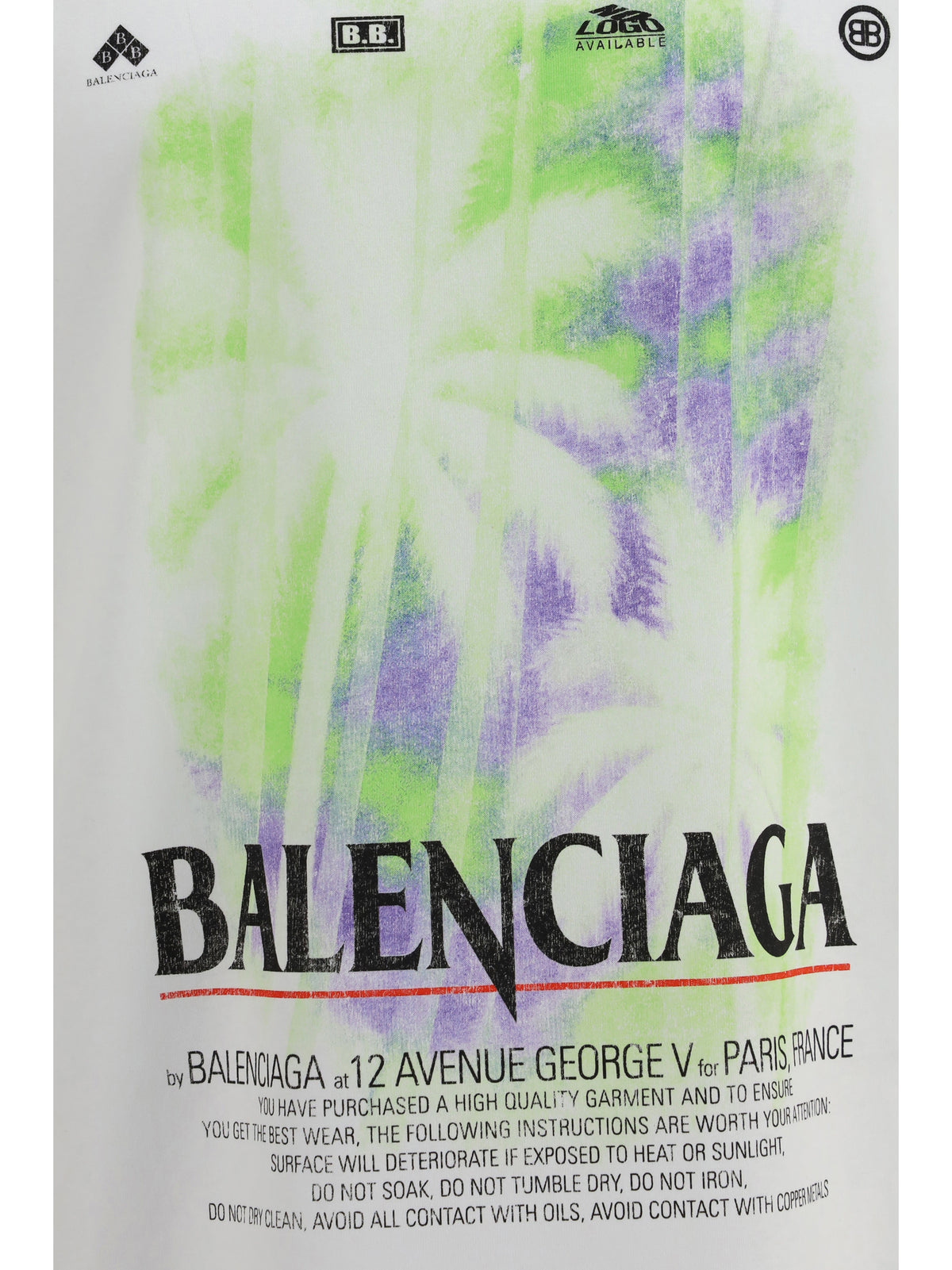 BALENCIAGA Balenciaga Men Printed Cotton T-Shirt