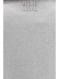 MIU MIU Miu Miu Women Sweatshirt With Oblique Zip Closure
