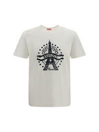 Kenzo Men Kenzo Eiffel Tower Design Cotton T-Shirt