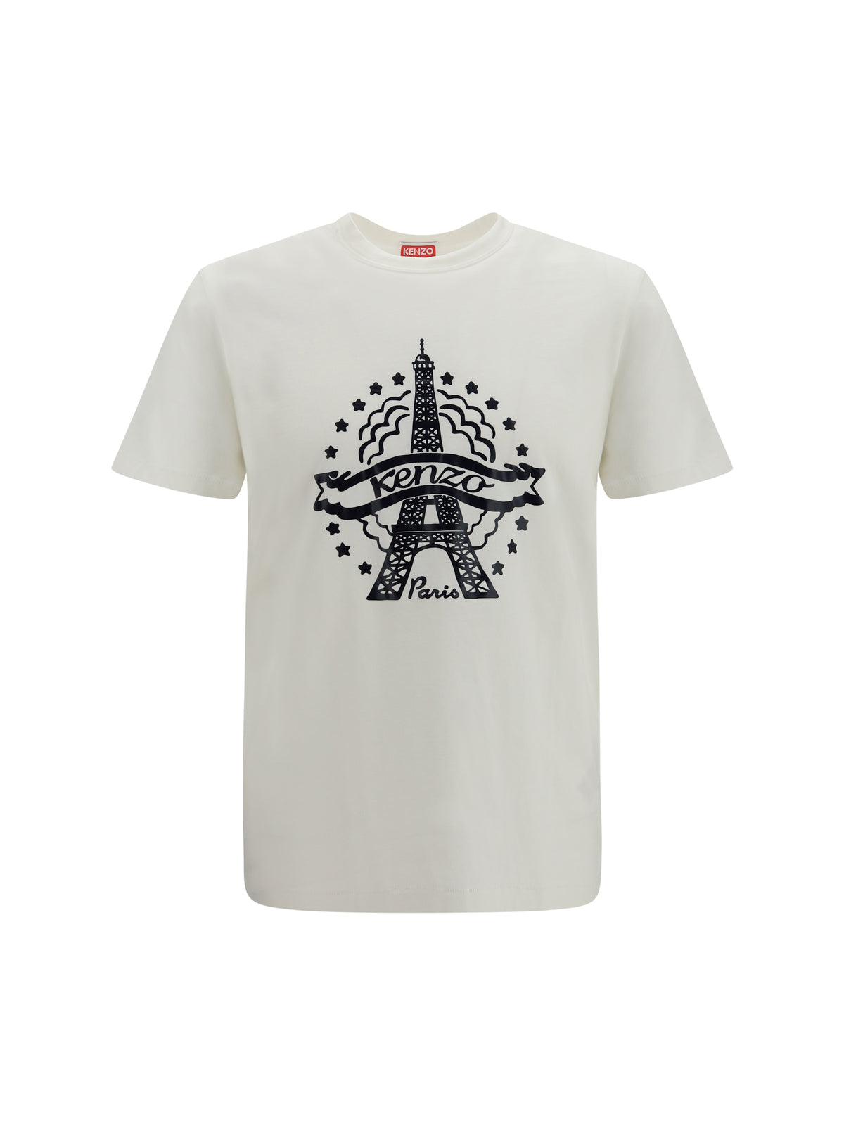 Kenzo Men Kenzo Eiffel Tower Design Cotton T-Shirt