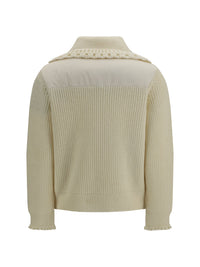 MONCLER GRENOBLE Moncler Grenoble Women Padded Wool-Blend Cardigan With Check Quilting