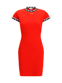 Versace Women Cotton Knit Mini Dress