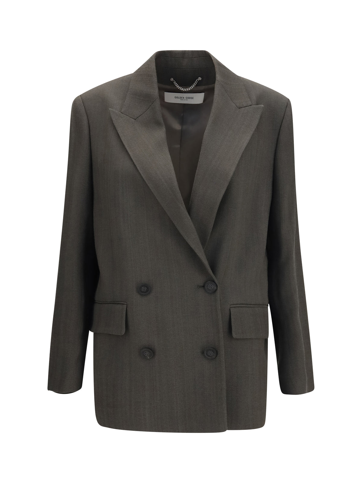 Golden Goose Women Double-Breasted Blazer With Drawstring