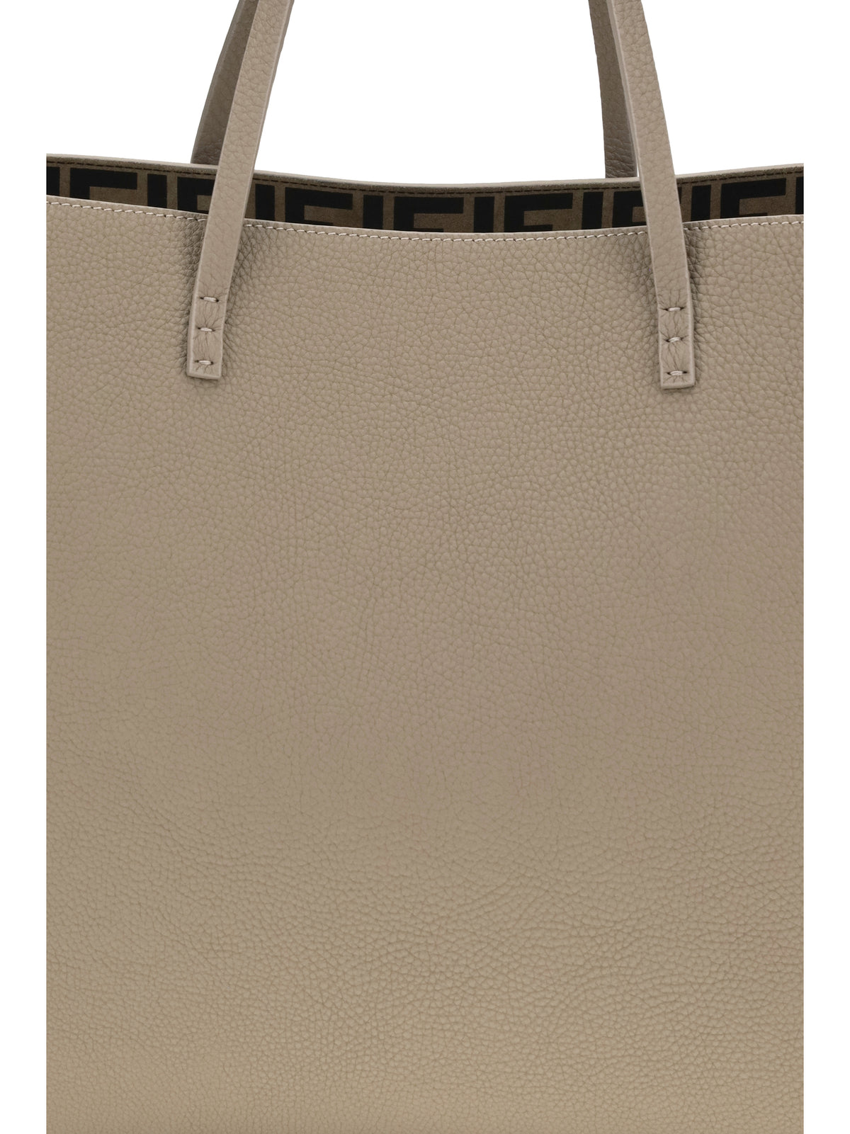 Fendi Women Medium Roll Roman Leather Shopping Bag