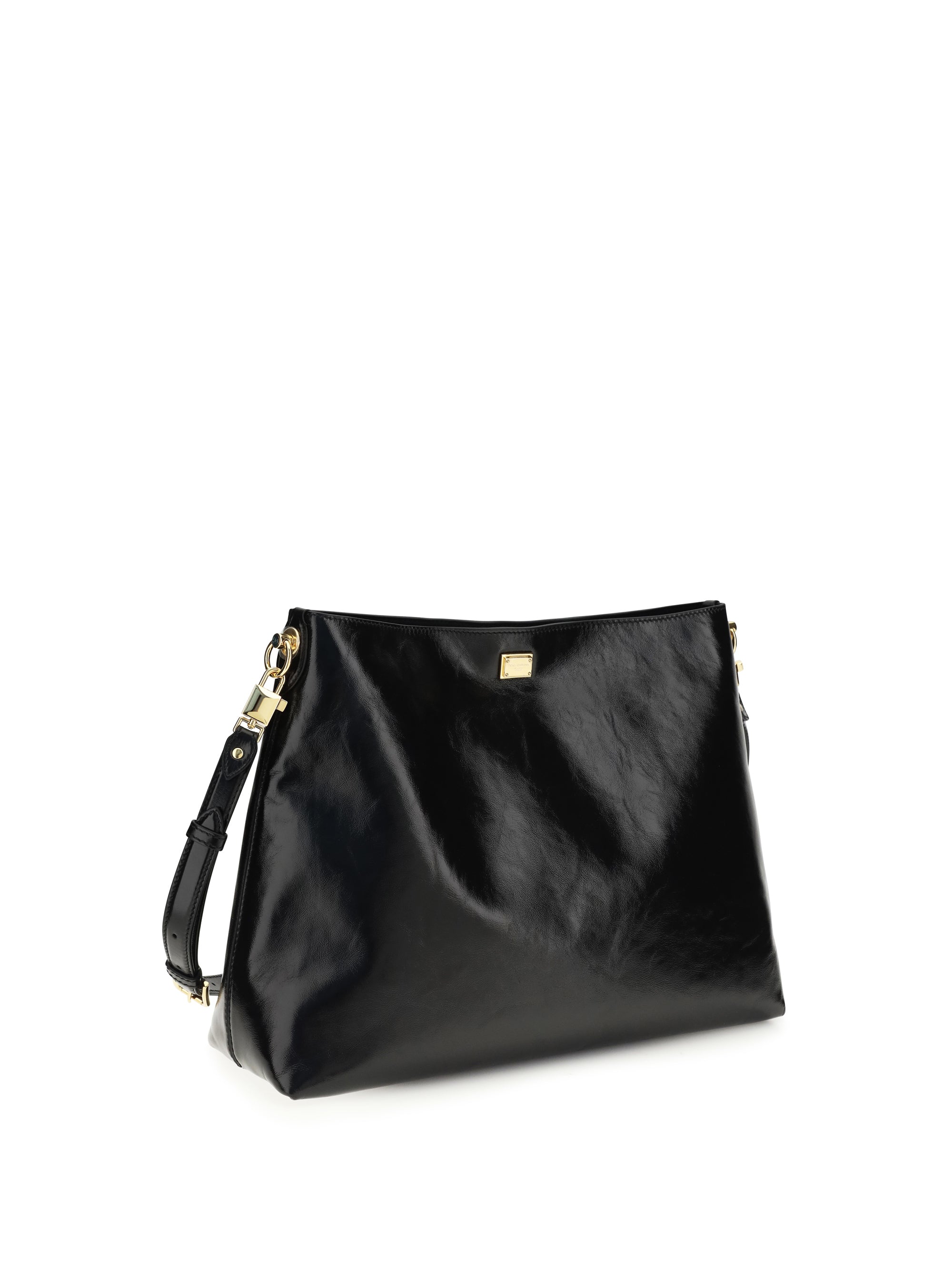Dolce & Gabbana Women Large Vittoria Leather Shoulder Bag