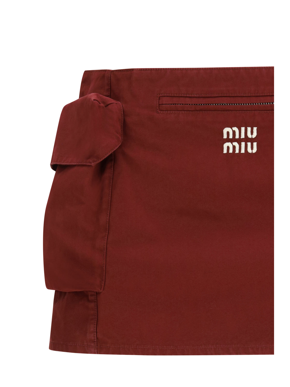 Miu Miu Women Cotton Mini Skirt