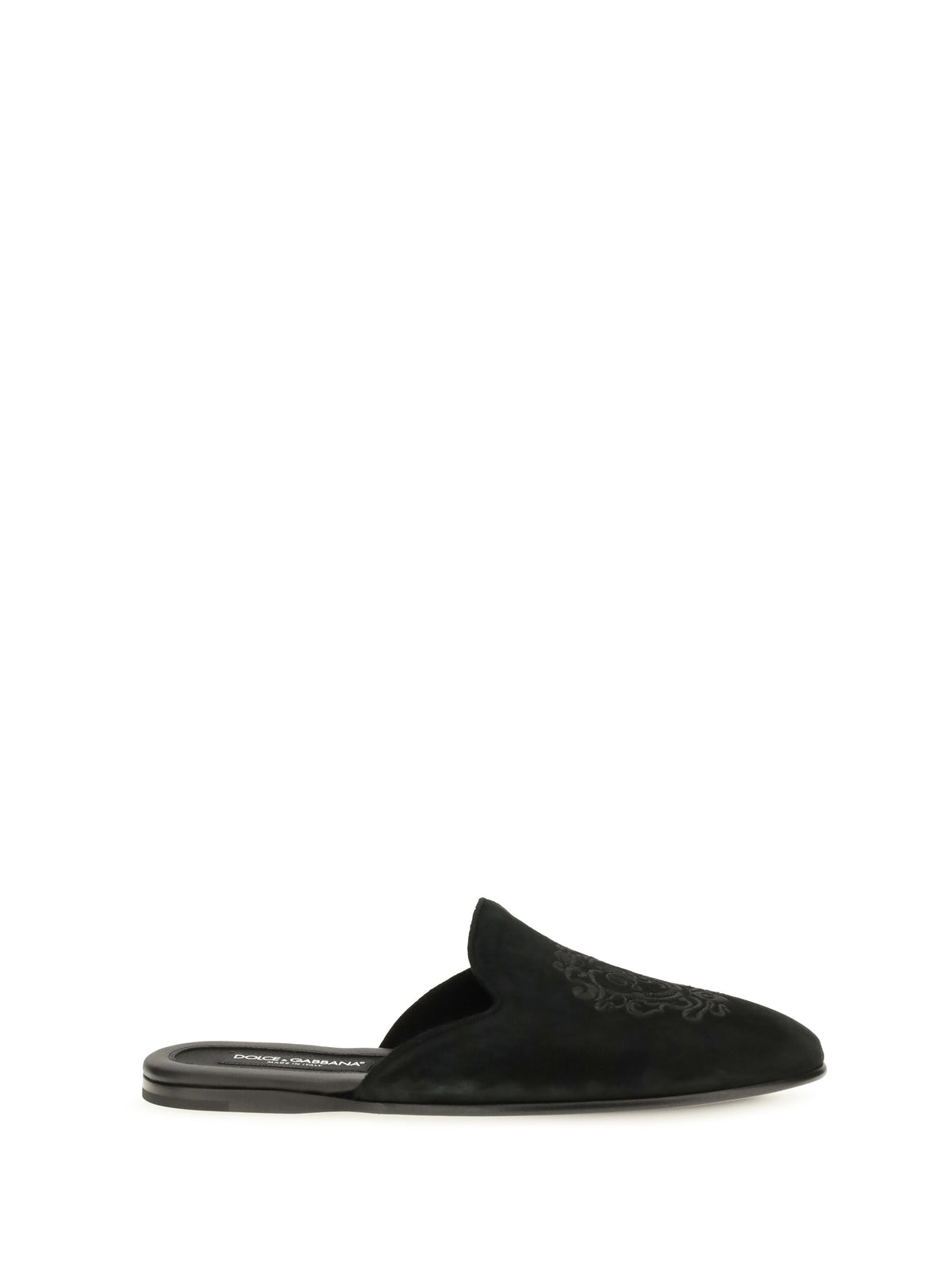 Dolce & Gabbana Men Calfskin Leather Mules