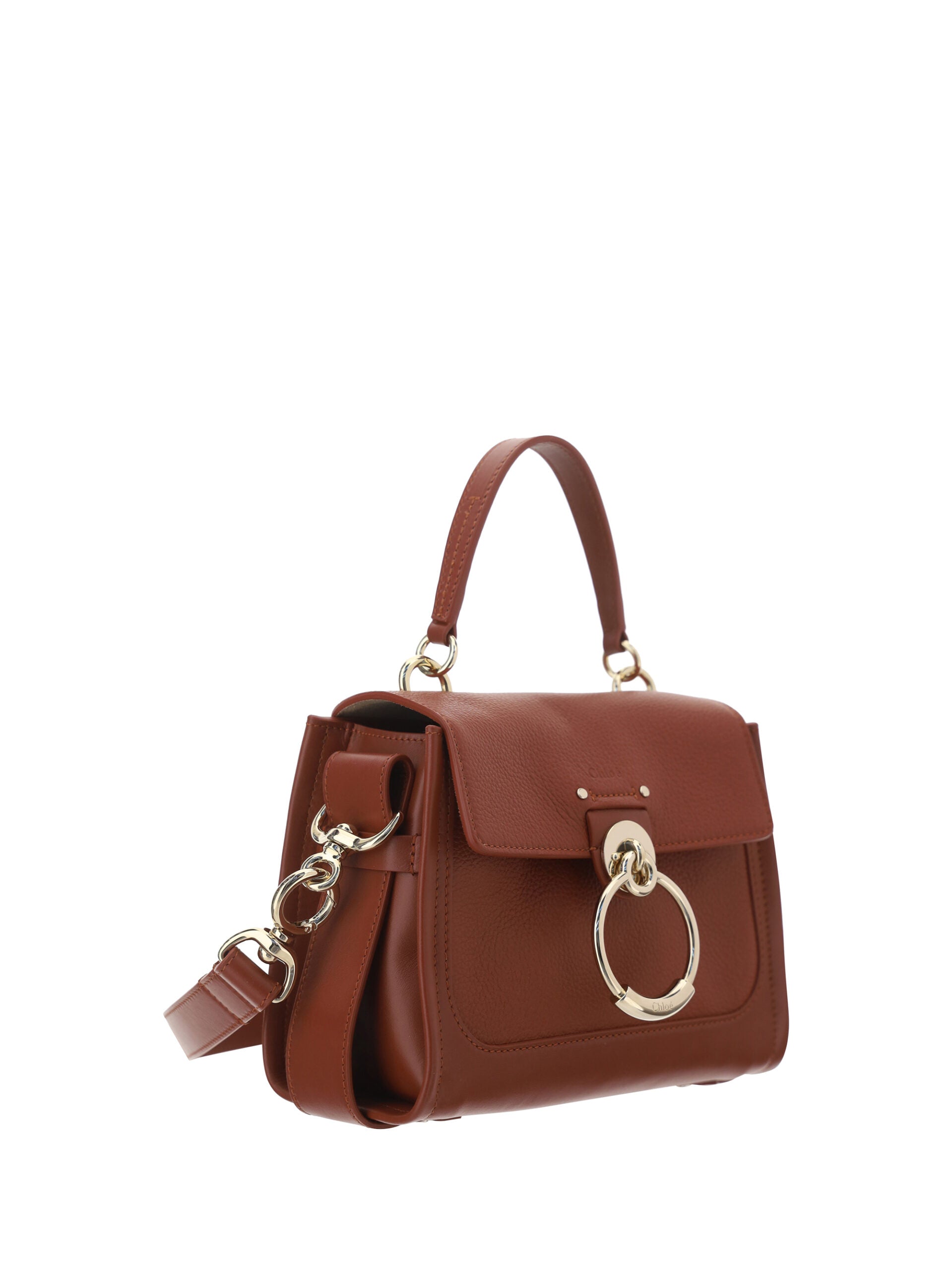 Chloé Elegant Sepia Brown Calfskin Shoulder Women's Handbag