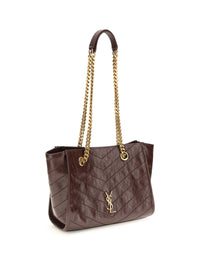 SAINT LAURENT Saint Laurent Women Small Niki Leather Tote Bag