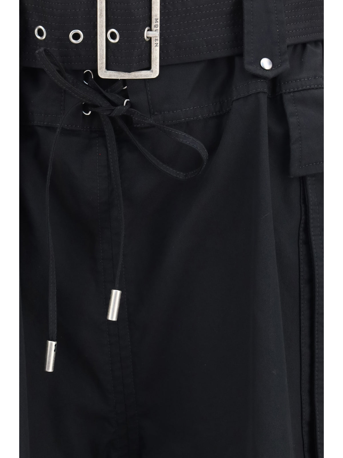 Alexander Mcqueen Women Cotton Shorts With Belt