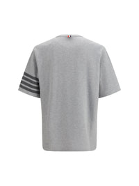Thom Browne Men Textured Cotton Piqué T-Shirt