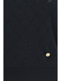 Balmain Women Sleeveless Wool Crewneck Top