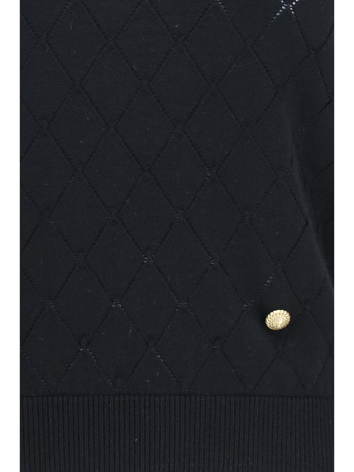 Balmain Women Sleeveless Wool Crewneck Top