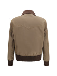 PRADA Prada Men Jacket With Corduroy Collar