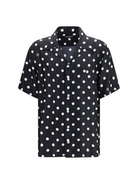DOLCE & GABBANA Dolce & Gabbana Men Polka Dot Silk Twill Shirt