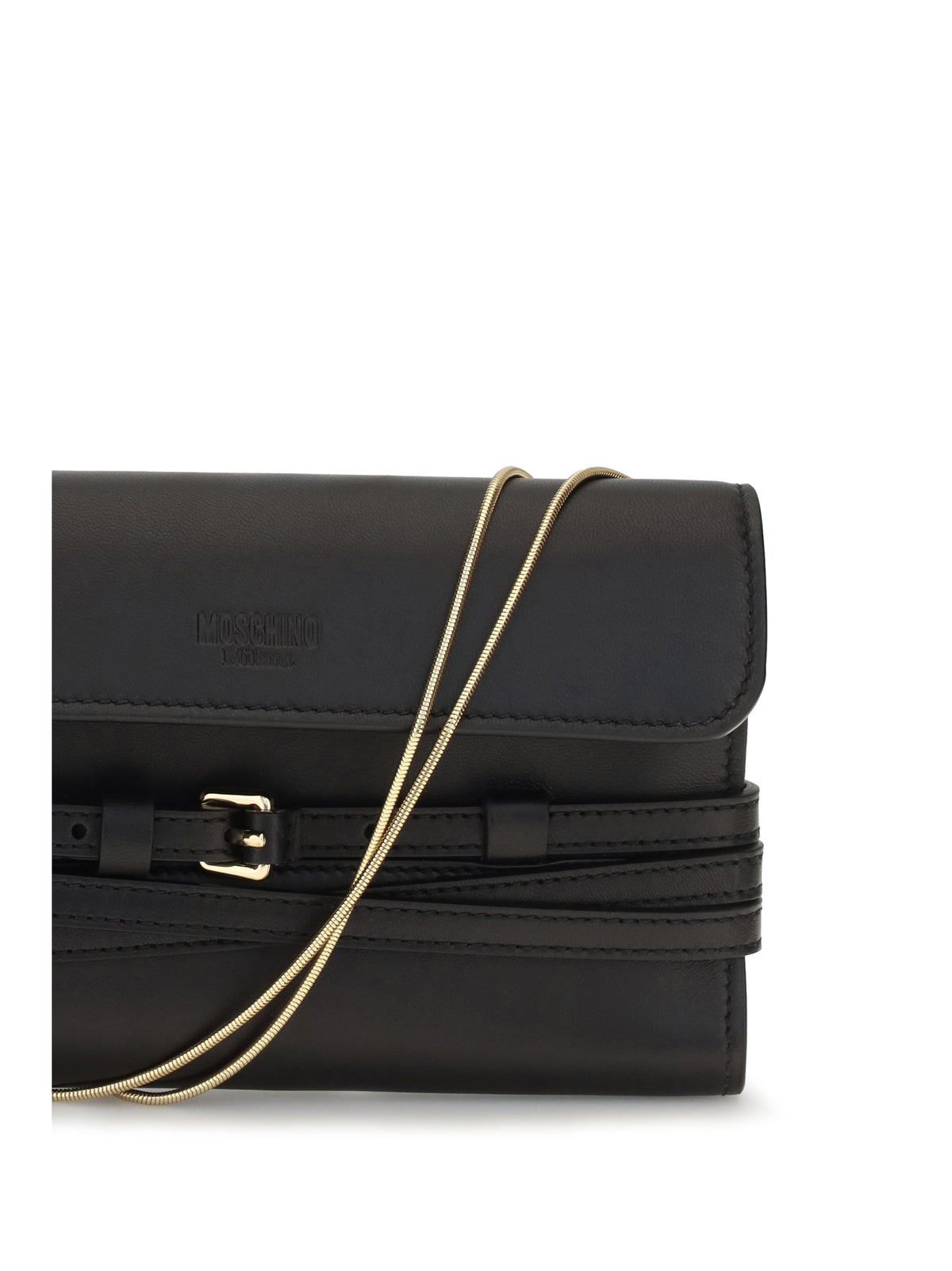MOSCHINO Moschino Women Leather Wallet With Buckle Detail