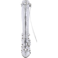 Fink Womens Faux Leather Embellished Knee-High Boots