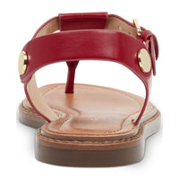 Bennia Womens Embellished Faux Leather Thong Sandals