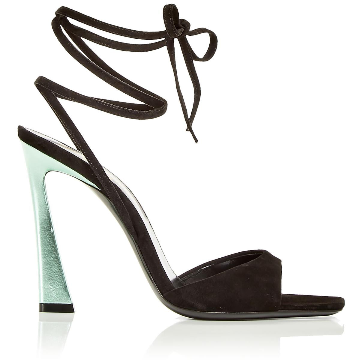 Womens Padded Insole Ankle Strap Heels