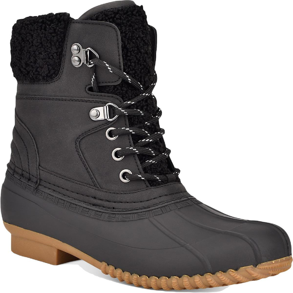 Rainah Womens Faux Fur Lined Rain Boots