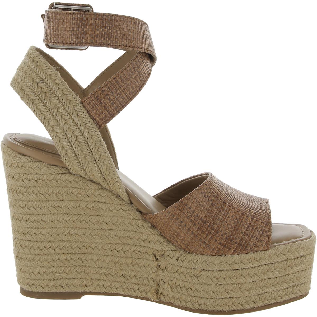 Vada Womens Criss-Cross Front Wedge Platform Sandals