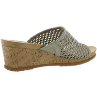 FLOSSEY Womens Cork Wedge Sandals