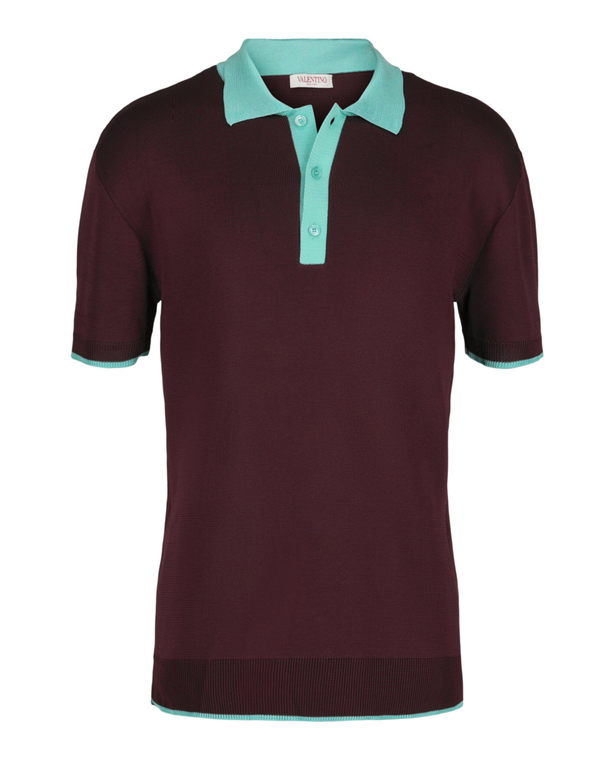 Valentino Valentino Mens Slim Fit Knit Polo Shirt