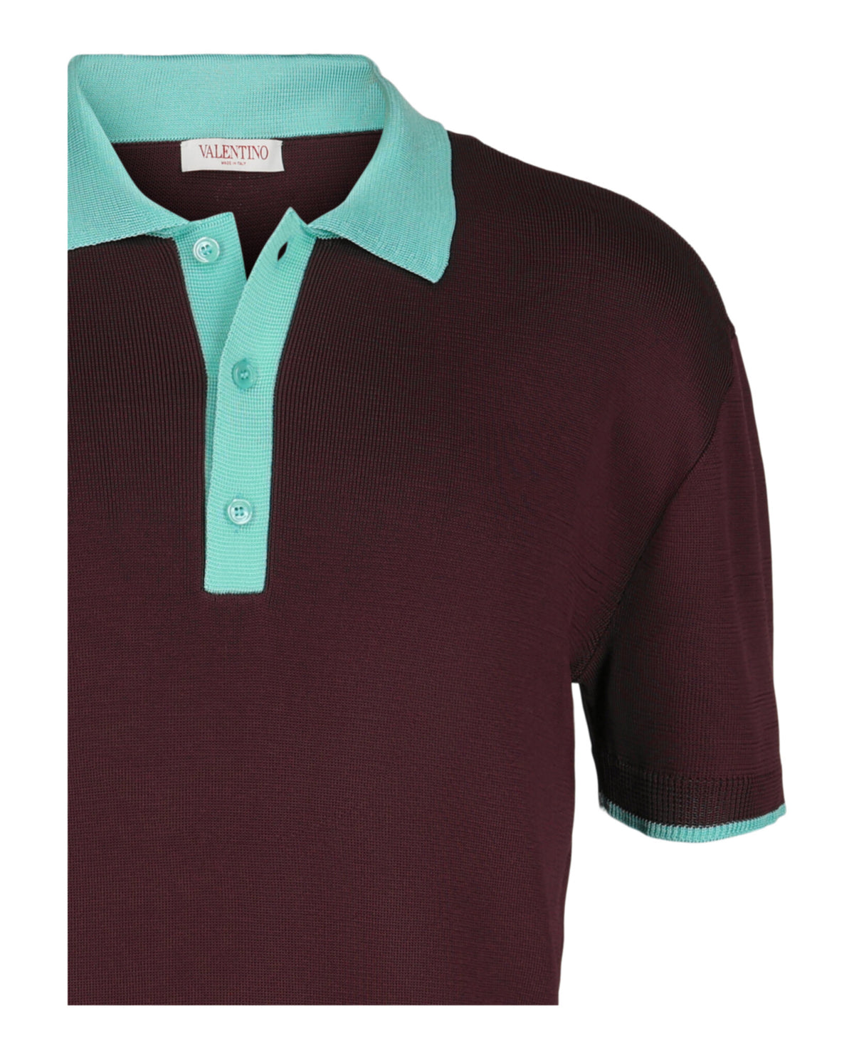 Valentino Valentino Mens Slim Fit Knit Polo Shirt