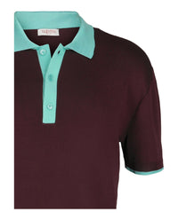 Valentino Valentino Mens Slim Fit Knit Polo Shirt