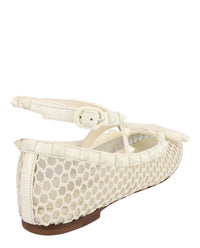 Valentino Womens Rockstud Mesh Ballet Flats