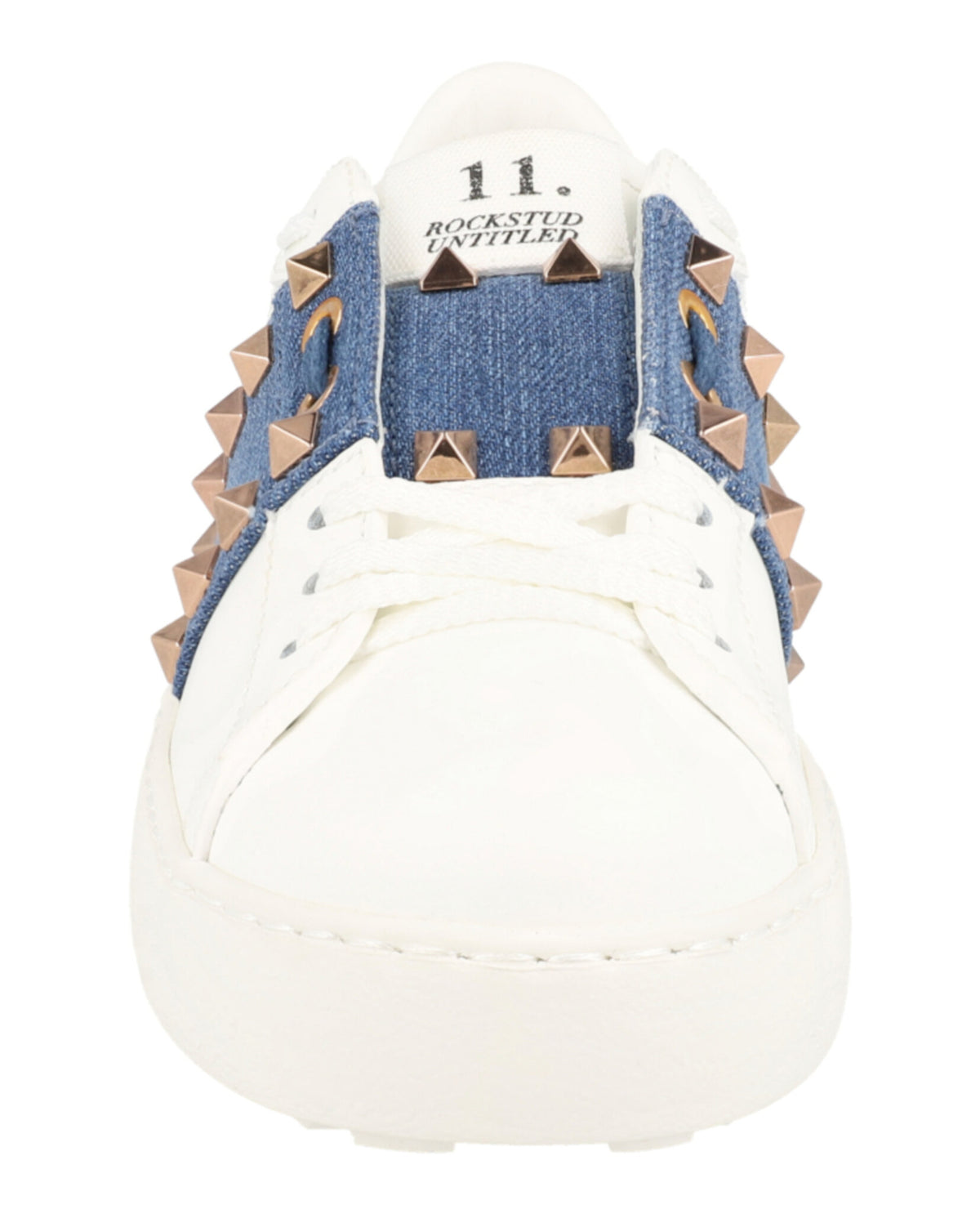 Valentino Valentino Womens Rockstud Untitled Leather Sneakers