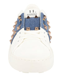 Valentino Valentino Womens Rockstud Untitled Leather Sneakers