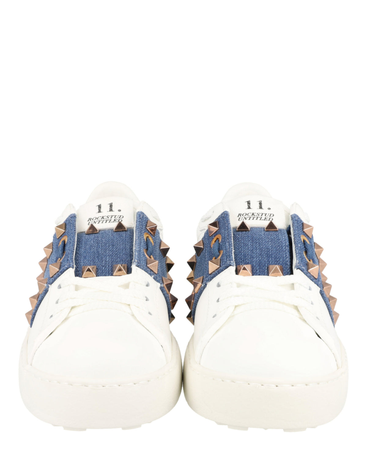 Valentino Valentino Womens Rockstud Untitled Leather Sneakers
