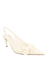 Valentino Valentino Womens Butterfly Applique Slingback Heels