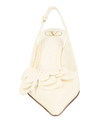 Valentino Valentino Womens Butterfly Applique Slingback Heels