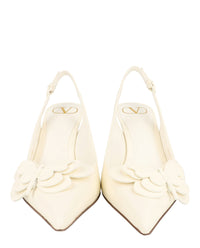 Valentino Valentino Womens Butterfly Applique Slingback Heels
