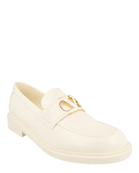 Valentino Valentino Womens VLogo Signature Leather Loafers