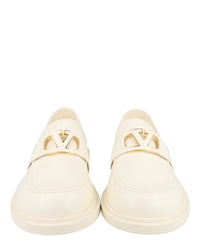 Valentino Valentino Womens VLogo Signature Leather Loafers