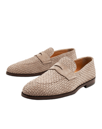 BRUNELLO CUCINELLI MENS LOAFERS IN BEIGE