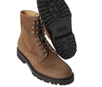 BRUNELLO CUCINELLI MENS ANKLE BOOTS IN DARK BEIGE