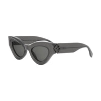Fendi Fendi Sunglasses Cat Eye Full Rim, Grey Frame and Smoke Lens FE40146I20A