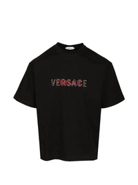 Versace Men T-Shirt With Embroidered Logo