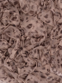 Brunello Cucinelli Women Cashmere Scarf With Lynx Animal Print