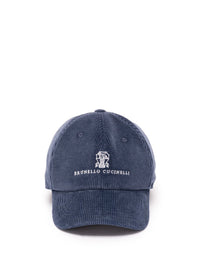 Brunello Cucinelli Men Corduroy Baseball Cap