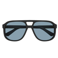Gucci Sunglasses Aviator Full Rim, Black Frame and Blue Lens GG1188S004