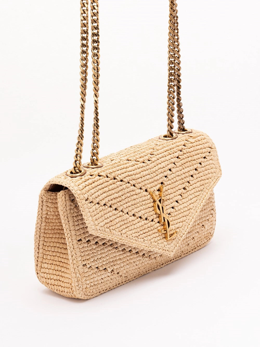 Saint laurent Saint Laurent Women `Loulou` Small Raffia Bag