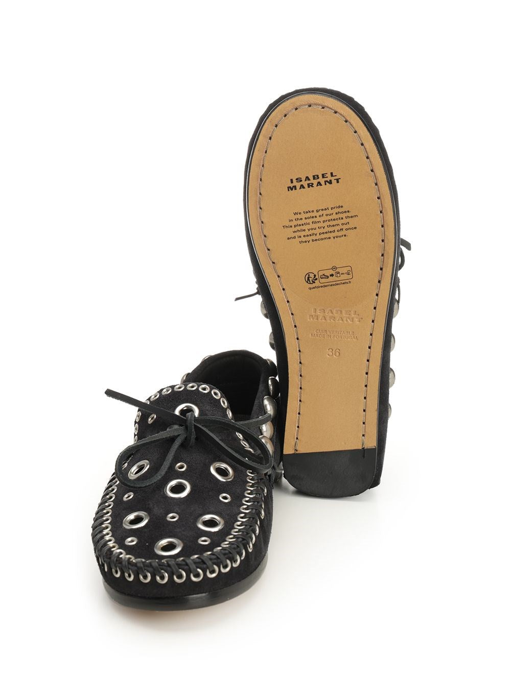 Isabel Marant Women Suede Eyelets Moccasin