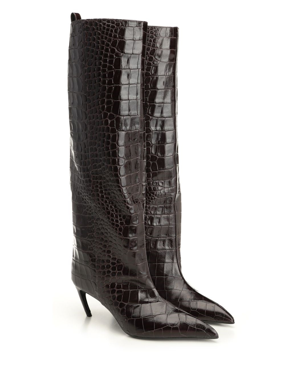 The Attico Women 'Lea' Crocodile-Effect Boot