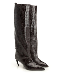 The Attico Women 'Lea' Crocodile-Effect Boot